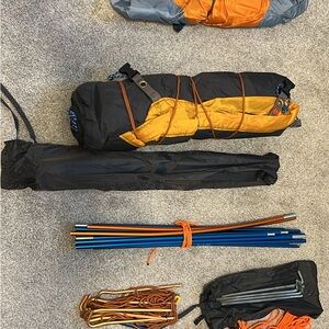 Marmot Limelight 2P Camping Sleep System in Orange and Black